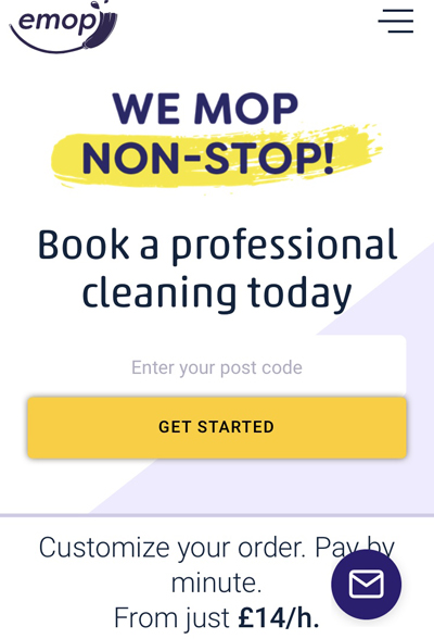 Add postcode - eMop cleaning services